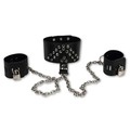    Fetish Fantasy Series Leather Collar and Cuffs